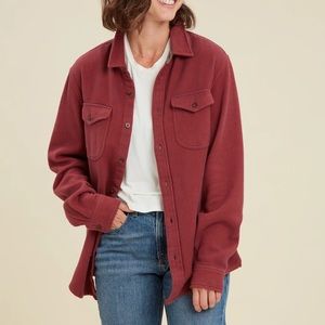 Cozy Shacket Button-up Overshirt